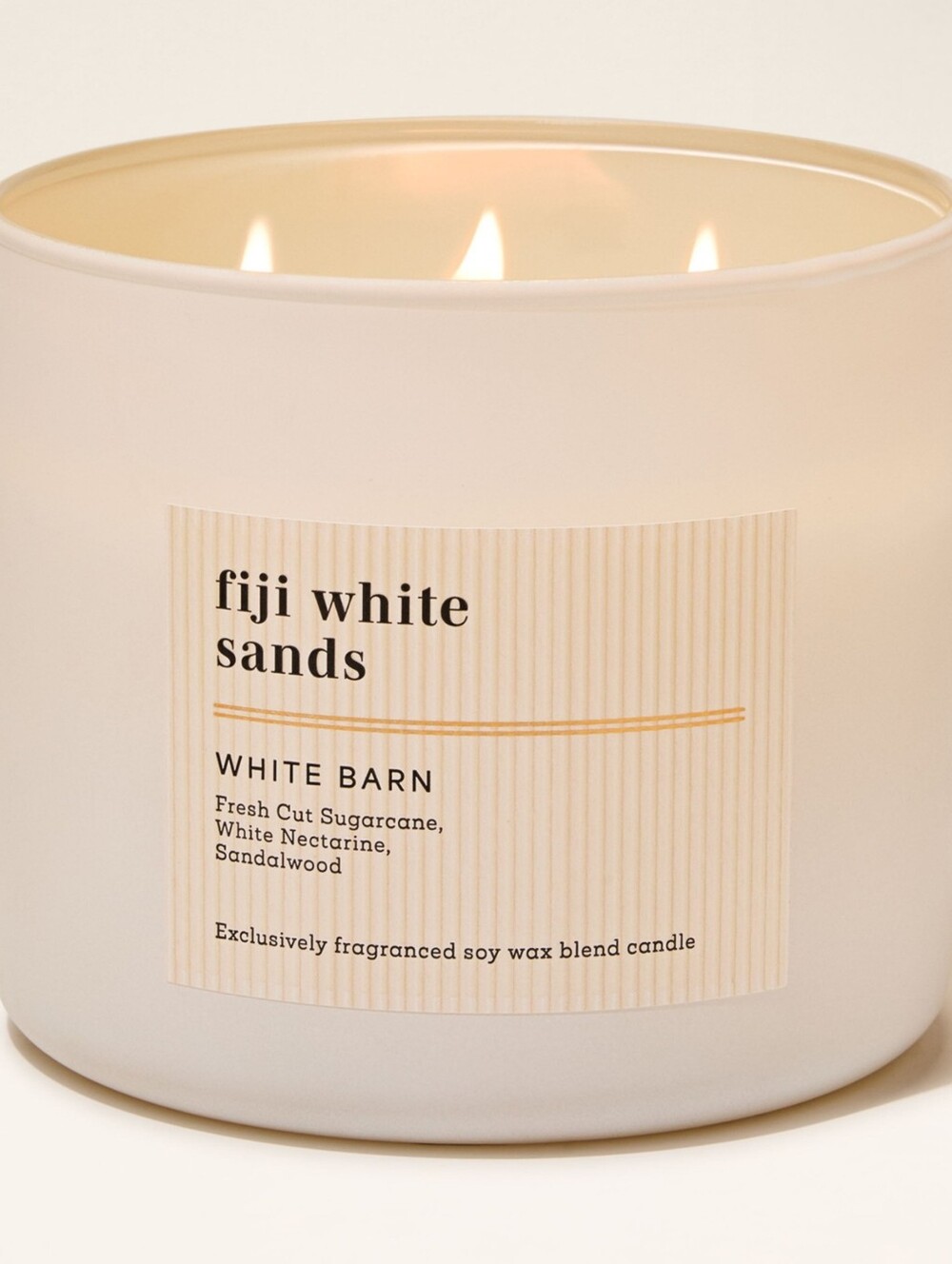 Bath Body Works White Barn Fiji White Sands 3-Wick Scented Candle NEW
